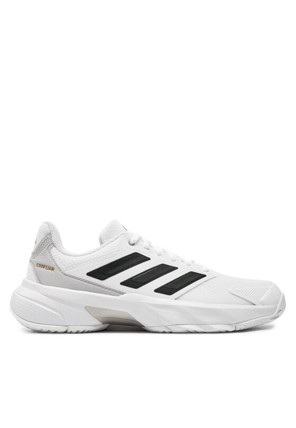 Adidas - adidas Buty do tenisa CourtJam Control 3 Tennis IF7888 Biały. Kolor: biały. Materiał: mesh. Sport: tenis