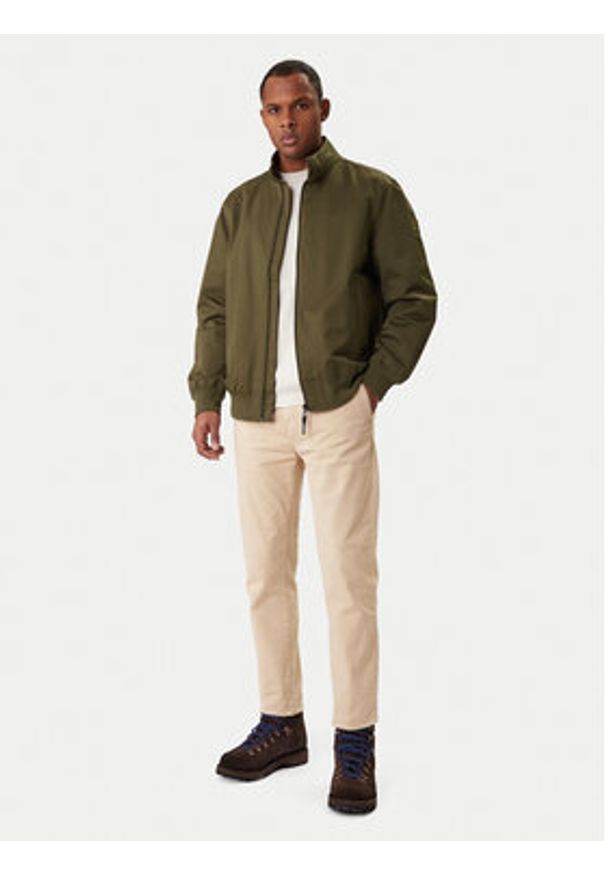 Mustang Kurtka bomber 1016889 Khaki Regular Fit. Kolor: brązowy. Materiał: syntetyk