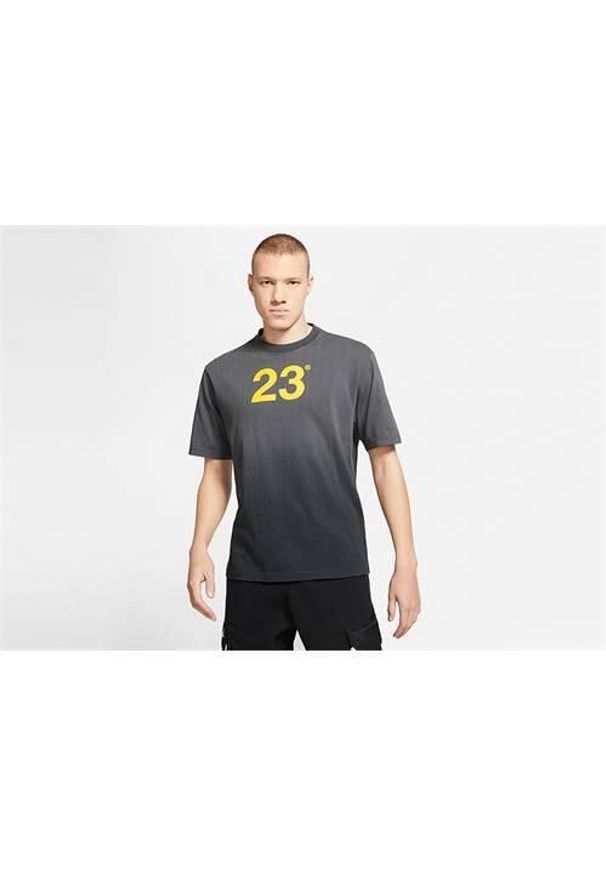 Koszulka sportowa męska Nike Air Jordan 23. Kolor: szary. Długość rękawa: krótki rękaw. Długość: krótkie. Sport: koszykówka