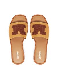 Max Mara Beachwear Klapki 2516521019600 Brązowy. Kolor: brązowy. Materiał: materiał #6