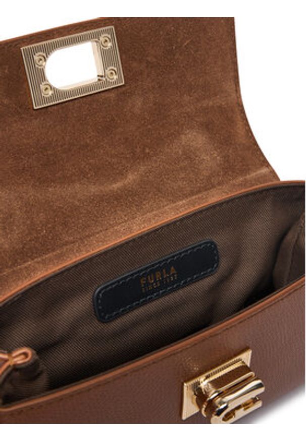Furla Torebka 1927 Mini WE00423 ARE000 CN 03B00 Brązowy ciemny. Kolor: brązowy. Materiał: skórzane