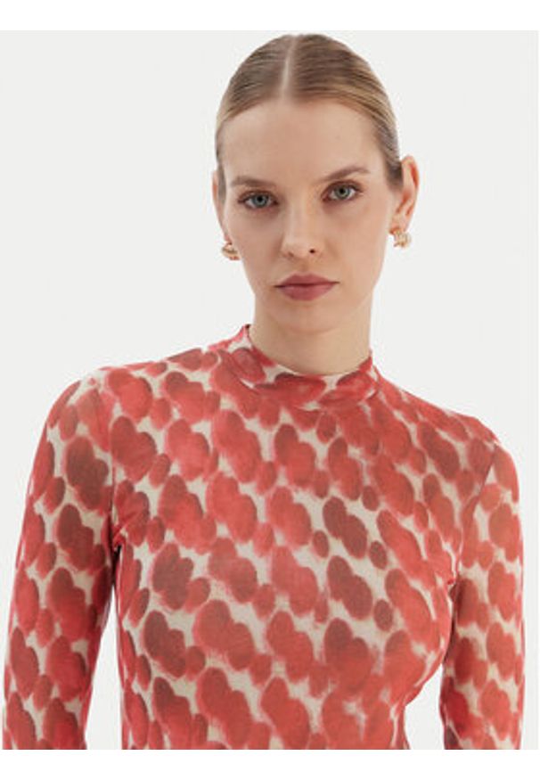 BARDOT - Bardot Sukienka codzienna Lea 58853DB9 Czerwony Slim Fit. Okazja: na co dzień. Kolor: czerwony. Materiał: syntetyk. Typ sukienki: proste. Styl: casual