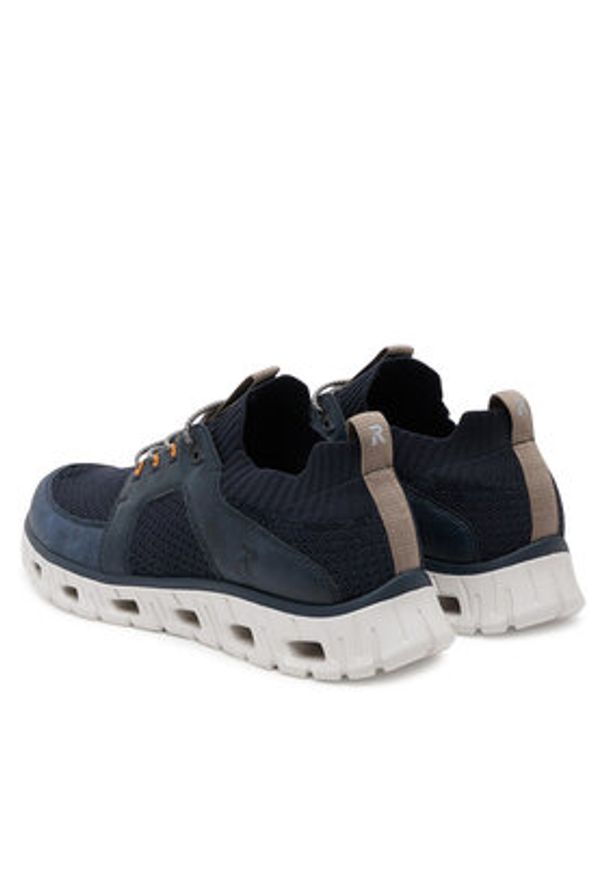 Rieker Sneakersy 04351-14 Granatowy. Kolor: niebieski. Materiał: materiał