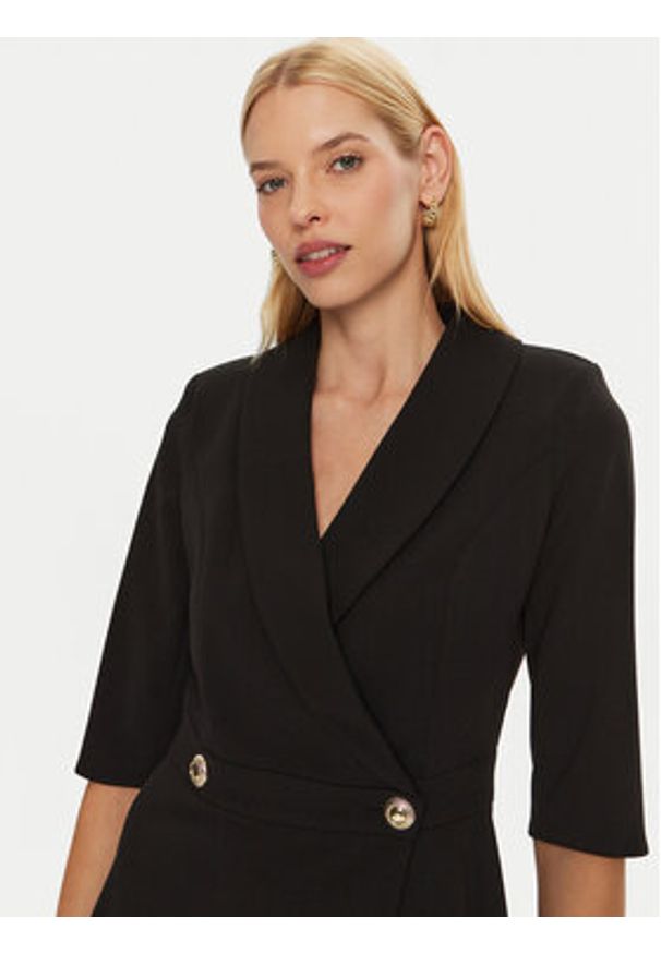 Rinascimento Sukienka koktajlowa CFC0121083003 Czarny Regular Fit. Kolor: czarny. Materiał: syntetyk. Styl: wizytowy