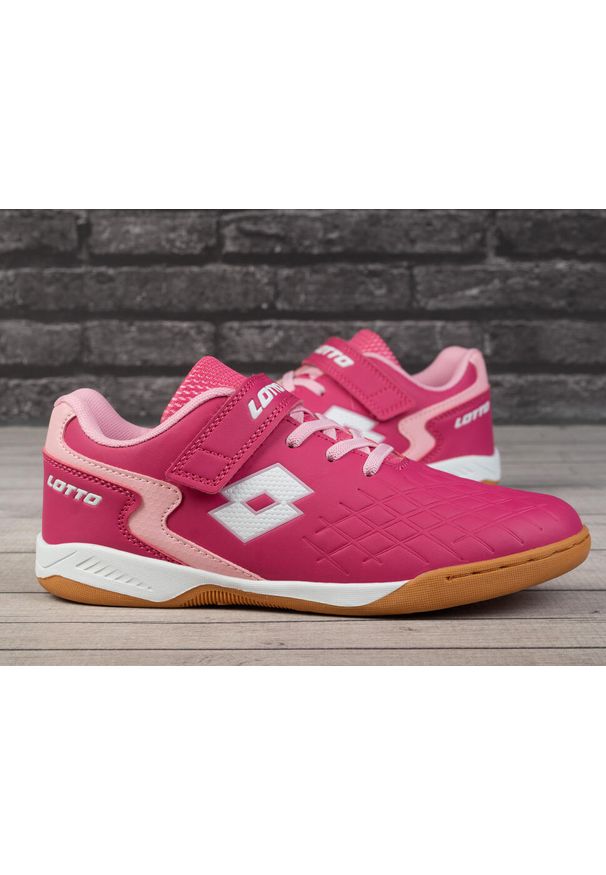 LOTTO - Buty dziecięce sportowe Lotto DASHER K. Kolor: wielokolorowy, biały, różowy. Sport: turystyka piesza