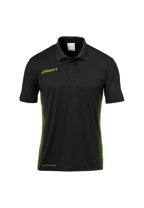 UHLSPORT - Koszulka polo dla dzieci Uhlsport Score. Typ kołnierza: polo. Kolor: wielokolorowy, czarny, zielony. Sport: piłka nożna, fitness