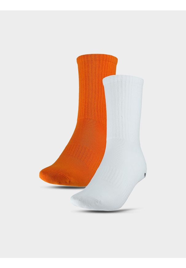 4f - 4F Skarpetki casual za kostkę (2-pack) uniseks - multikolor 43-46. Kolor: wielokolorowy. Materiał: bawełna, włókno, materiał, poliamid