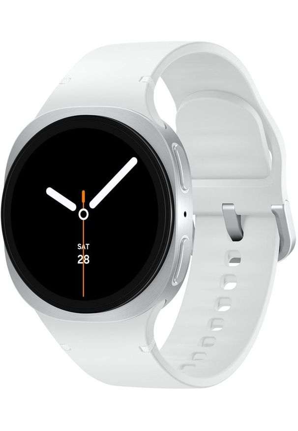 SAMSUNG - Samsung Galaxy Watch 8 3,3 cm (1.3") AMOLED 40 mm Cyfrowy 438 x 438 px Ekran dotykowy 4G Srebrny Wi-Fi GPS. Rodzaj zegarka: cyfrowe. Kolor: srebrny