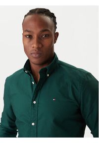TOMMY HILFIGER - Tommy Hilfiger Koszula Solid Heritage MW0MW35774 Zielony Regular Fit. Kolor: zielony. Materiał: bawełna #2