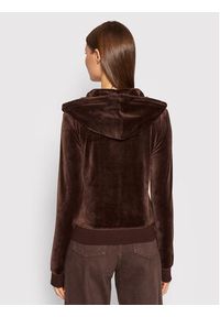 Juicy Couture Bluza Robertson JCAP176 Brązowy Slim Fit. Kolor: brązowy. Materiał: syntetyk #3