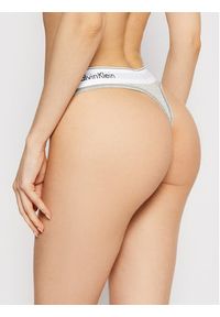 Calvin Klein Underwear Stringi 0000F3786E Szary. Kolor: szary. Materiał: bawełna