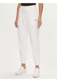 Tommy Jeans Spodnie dresowe Script DW0DW17771 Biały Relaxed Fit. Kolor: biały. Materiał: bawełna, syntetyk