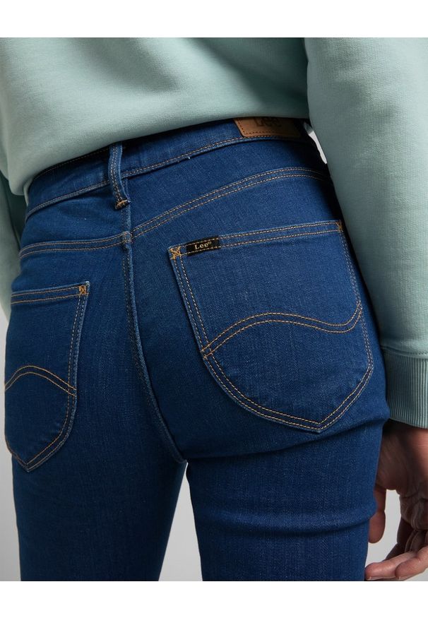 Lee - LEE SCARLETT HIGH DAMSKIE SDPONIE JEANSOWE JEANSY DARK ZURI L626OPOR 112145308
