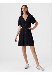 Vero Moda Sukienka letnia Alba 10292845 Czarny Regular Fit. Kolor: czarny. Materiał: wiskoza. Sezon: lato #4
