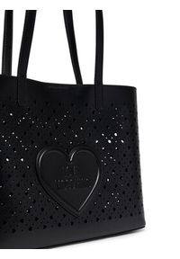 Love Moschino - LOVE MOSCHINO Torebka JC4289PP0OKK0000 Czarny. Kolor: czarny. Materiał: skórzane #4