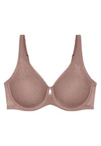 Triumph Biustonosz z fiszbiną Wild Rose Sensation 10205953 Brązowy. Kolor: brązowy. Materiał: syntetyk