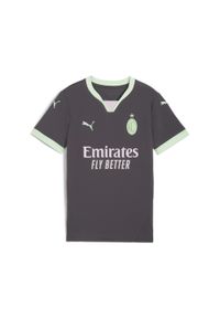 T-Shirt Puma Acm Trzecia Replika Jersey Jr Dzieci. Kolor: wielokolorowy, szary, zielony. Materiał: jersey