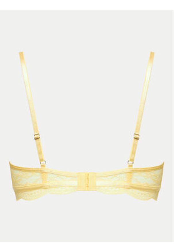 Hunkemöller Biustonosz z fiszbiną Isabelle 205389 Żółty. Kolor: żółty. Materiał: syntetyk