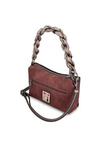 Torebka damska Anekke, mała do ręki i na ramię we wzory z 1 komorą zamykaną na zamek, brązowa, 41803-478. Kolor: brązowy. Wzór: nadruk, aplikacja. Styl: boho. Rodzaj torebki: do ręki #6