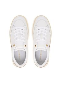TOMMY HILFIGER - Tommy Hilfiger Sneakersy Chic Elevated FW0FW09400 Biały. Kolor: biały. Materiał: skóra #6