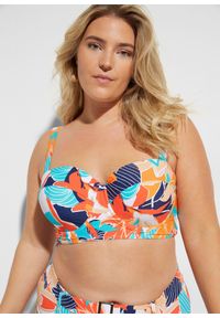 bonprix - Bikini na fiszbinach (2 części). Kolor: biały