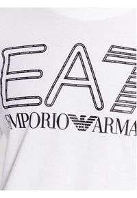 EA7 Emporio Armani Longsleeve 6RPT04 PJFFZ 1100 Biały Regular Fit. Kolor: biały. Materiał: bawełna. Długość rękawa: długi rękaw