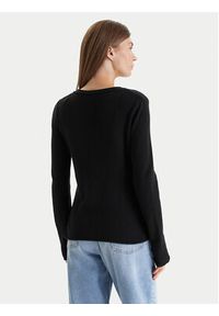 TOMMY HILFIGER - Tommy Hilfiger Sweter WW0WW43505 Czarny Regular Fit. Kolor: czarny. Materiał: wełna #5