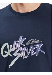 Quiksilver T-Shirt Signature Move EQYZT07223 Granatowy Regular Fit. Kolor: niebieski. Materiał: bawełna