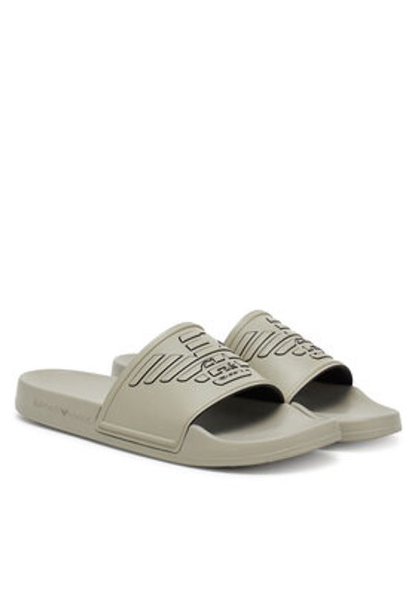 Emporio Armani Klapki XVPS11 XR273 U529 Beżowy. Kolor: beżowy