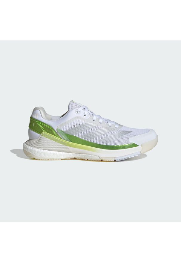 Adidas - Buty Crazyquick BOOST Padel. Zapięcie: zamek. Kolor: biały, wielokolorowy, żółty. Sport: tenis