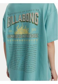 Billabong T-Shirt Reach For Sunshine EBJZT00478 Turkusowy Loose Fit. Kolor: turkusowy. Materiał: bawełna #5