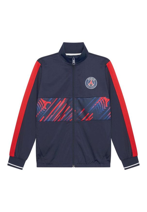 PSG - Dres treningowy Paris Saint-Germain dla dzieci 25/26. Kolor: niebieski. Materiał: dresówka. Styl: sportowy