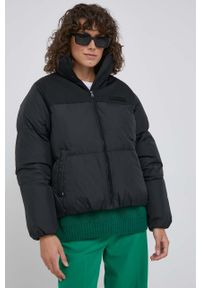 TOMMY HILFIGER - Tommy Hilfiger kurtka damska kolor czarny zimowa. Kolor: czarny. Materiał: syntetyk, poliester. Sezon: zima