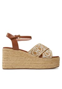 Coccinelle Espadryle E4 QWS 32 01 01 Beżowy. Kolor: beżowy. Materiał: materiał #1