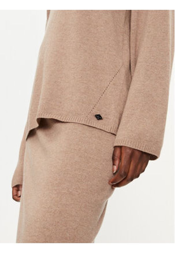Replay Sweter DK3310.000.G23714 Beżowy Regular Fit. Kolor: beżowy. Materiał: syntetyk