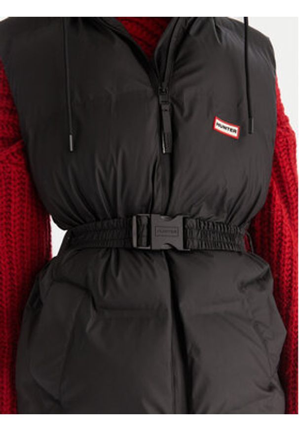 Hunter Bezrękawnik Nellie HARW0017252 Czarny Regular Fit. Kolor: czarny. Materiał: syntetyk. Długość rękawa: bez rękawów