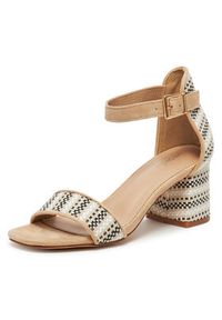 DeeZee Sandały DY5250-35 Beżowy. Kolor: beżowy. Materiał: materiał