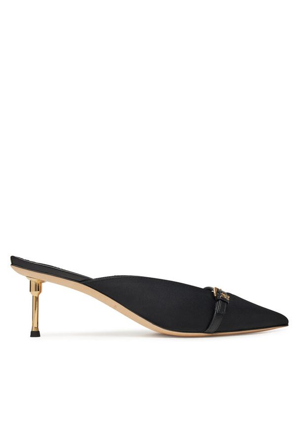 Klapki Elisabetta Franchi. Kolor: czarny