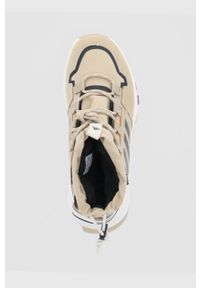 adidas TERREX - adidas Performance Buty damskie kolor beżowy lekko ocieplone. Nosek buta: okrągły. Zapięcie: sznurówki. Kolor: beżowy. Materiał: materiał