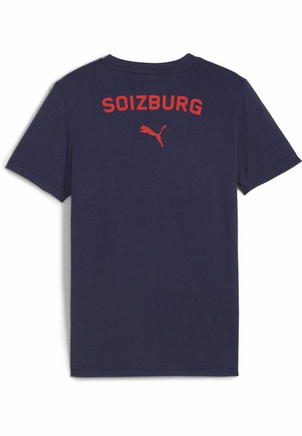 Puma - Koszulka młodzieżowa Casuals FC Red Bull Salzburg PUMA Navy Red Blue. Kolor: czerwony, niebieski, wielokolorowy