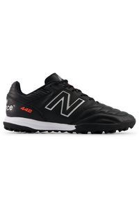 Turfy męskie New Balance 442 PRO TF V2 MS41TBK2 – czarne. Okazja: na co dzień. Kolor: czarny. Materiał: materiał, skóra, syntetyk, guma. Szerokość cholewki: normalna. Sport: fitness, bieganie