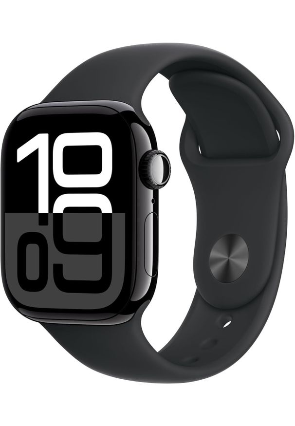 APPLE - Watch Apple Watch Series 10 GPS 42mm Jet Black Aluminium Case with Sport Band M/L - Black. Styl: sportowy