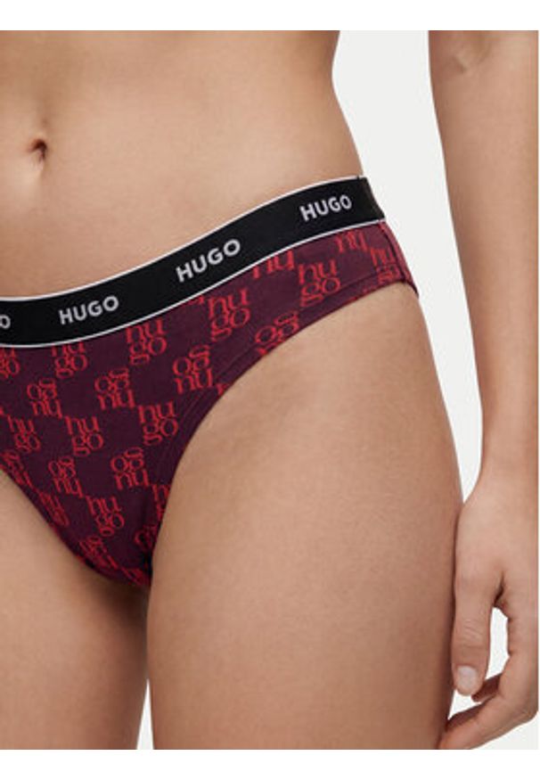 Hugo - HUGO Komplet stringów 50545703 Kolorowy. Materiał: bawełna. Wzór: kolorowy