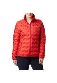 columbia - Kurtka puchowa damska Columbia Delta Ridge Down. Kolor: czerwony. Materiał: puch. Sezon: zima, jesień. Sport: narciarstwo #1