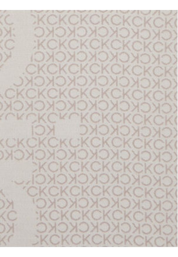 Calvin Klein Szalik K60K612611 Beżowy. Kolor: beżowy. Materiał: akryl, materiał