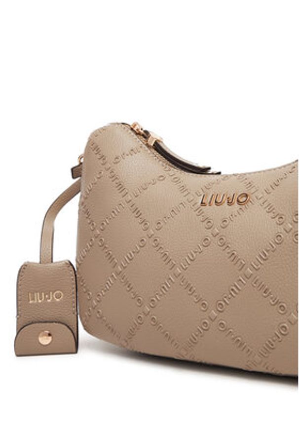 Liu Jo Torebka Ecs S Hobo AF5056 E0538 Beżowy. Kolor: beżowy. Materiał: skórzane