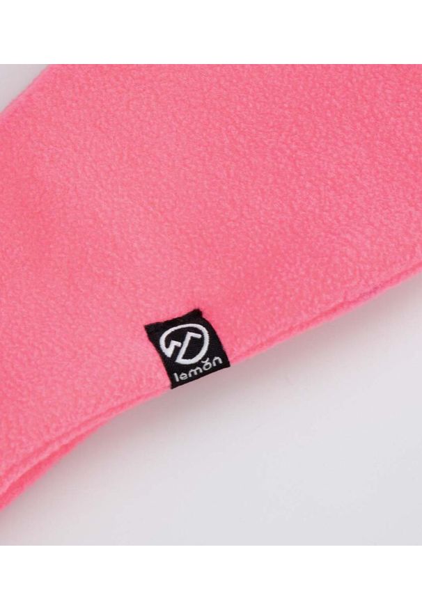 Opaska narciarska dziecięca polar Lemon Explore ZL5. Kolor: różowy. Materiał: poliester. Sezon: zima. Styl: sportowy