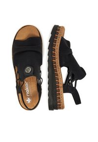 Rieker Sandały V7972-00 Czarny. Kolor: czarny. Materiał: syntetyk, materiał #6