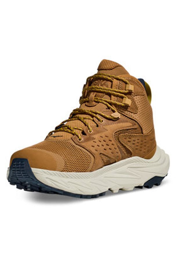 HOKA - Hoka Trekkingi Anacapa 2 Mid GTX GORE-TEX 1141633 Brązowy. Kolor: brązowy. Materiał: materiał. Technologia: Gore-Tex. Sport: turystyka piesza