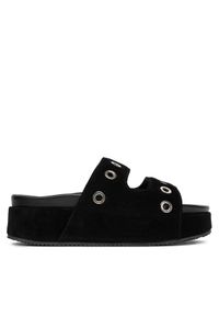 Inuikii Klapki Suede Studs 70103-153 Czarny. Kolor: czarny. Materiał: zamsz, skóra